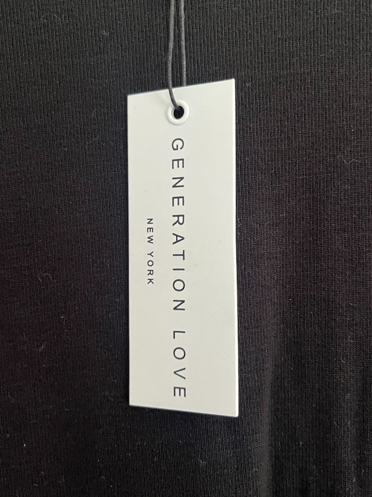 Nwt Generation Love Arielle Black Long Sleeve Top With Bell Sleeves Size M — image 3 of 5